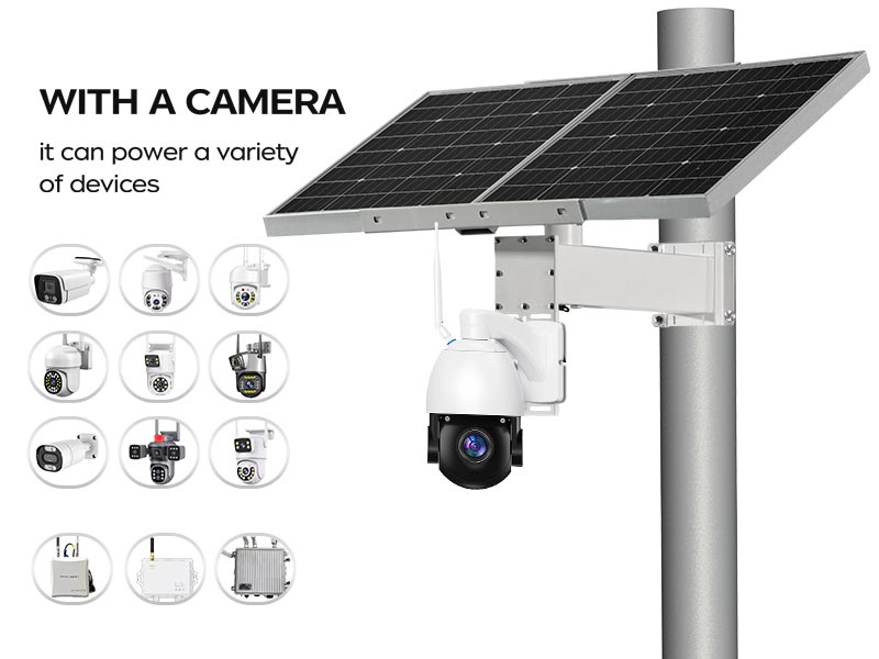 solar power camera system/ solar panel for outdoor camera/ solar panel for outdoor security camera 